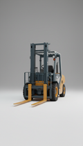 Rough Terrain Forklift with High-Clearance Frame